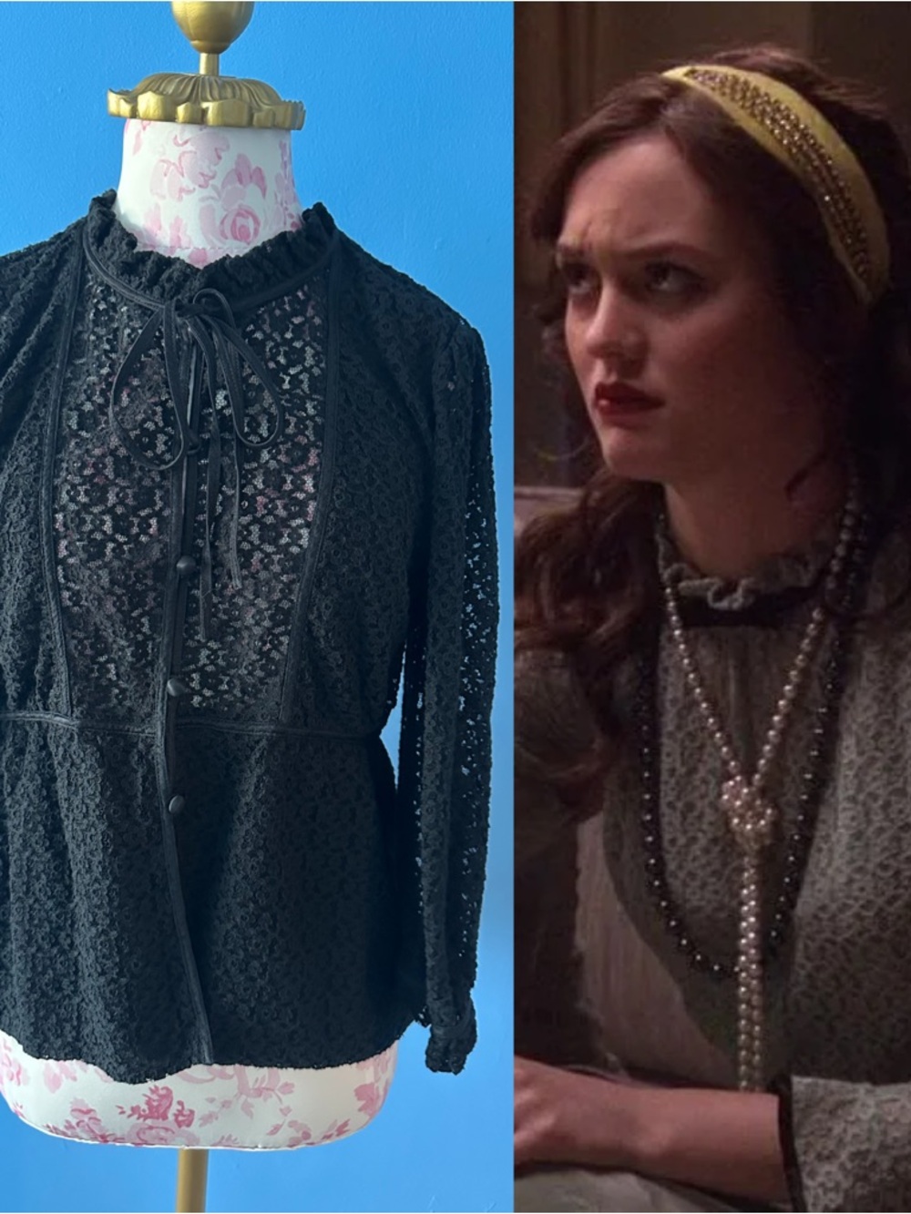 ASO Blair Waldorf Gossip Girl Lace Top By Marc By Marc Jacobs